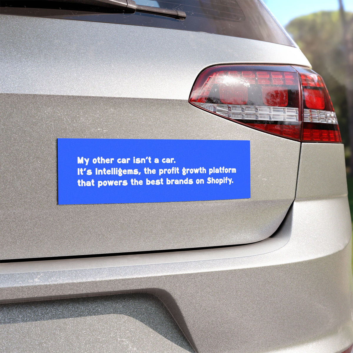 Blue Bumper Car Magnet