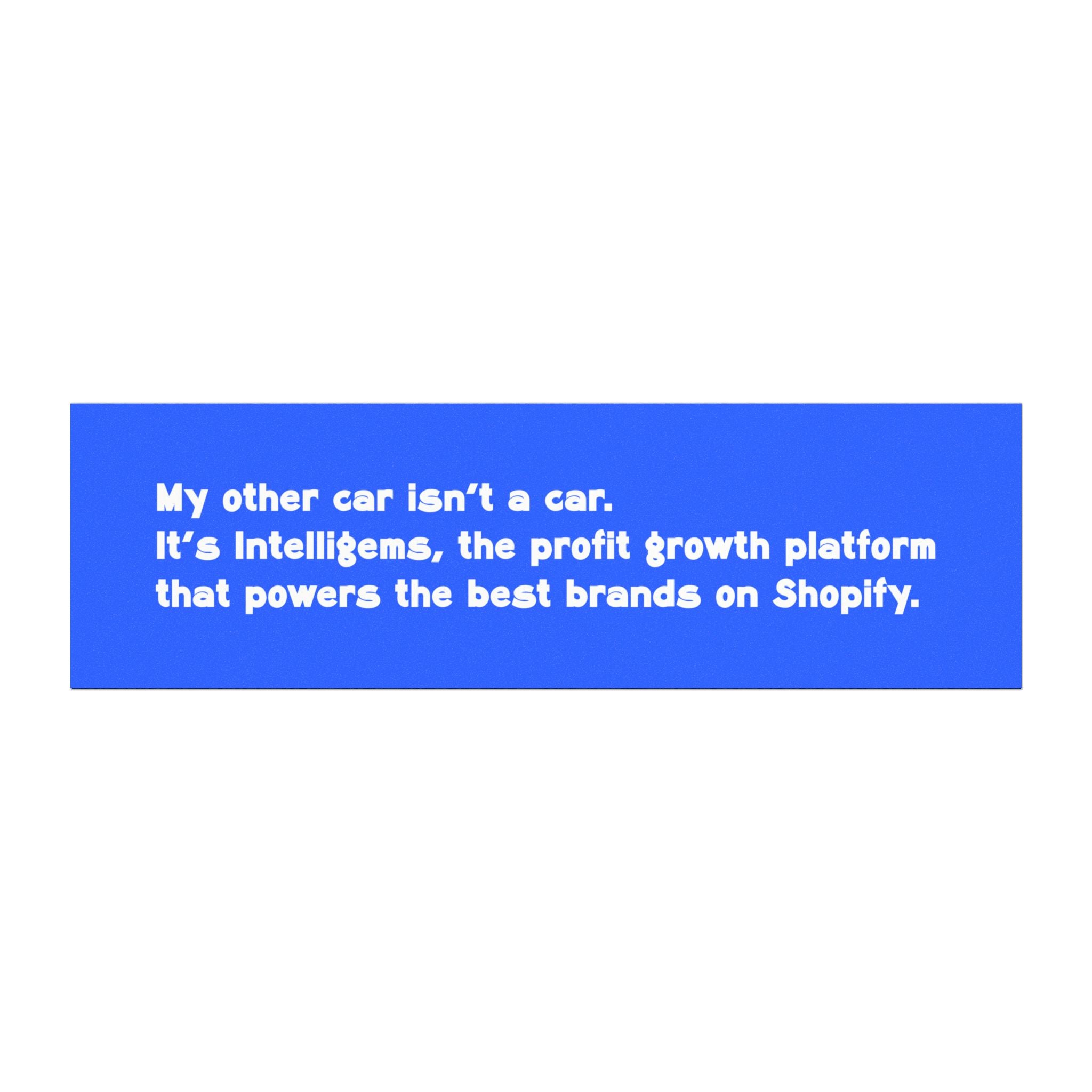 Blue Bumper Car Magnet