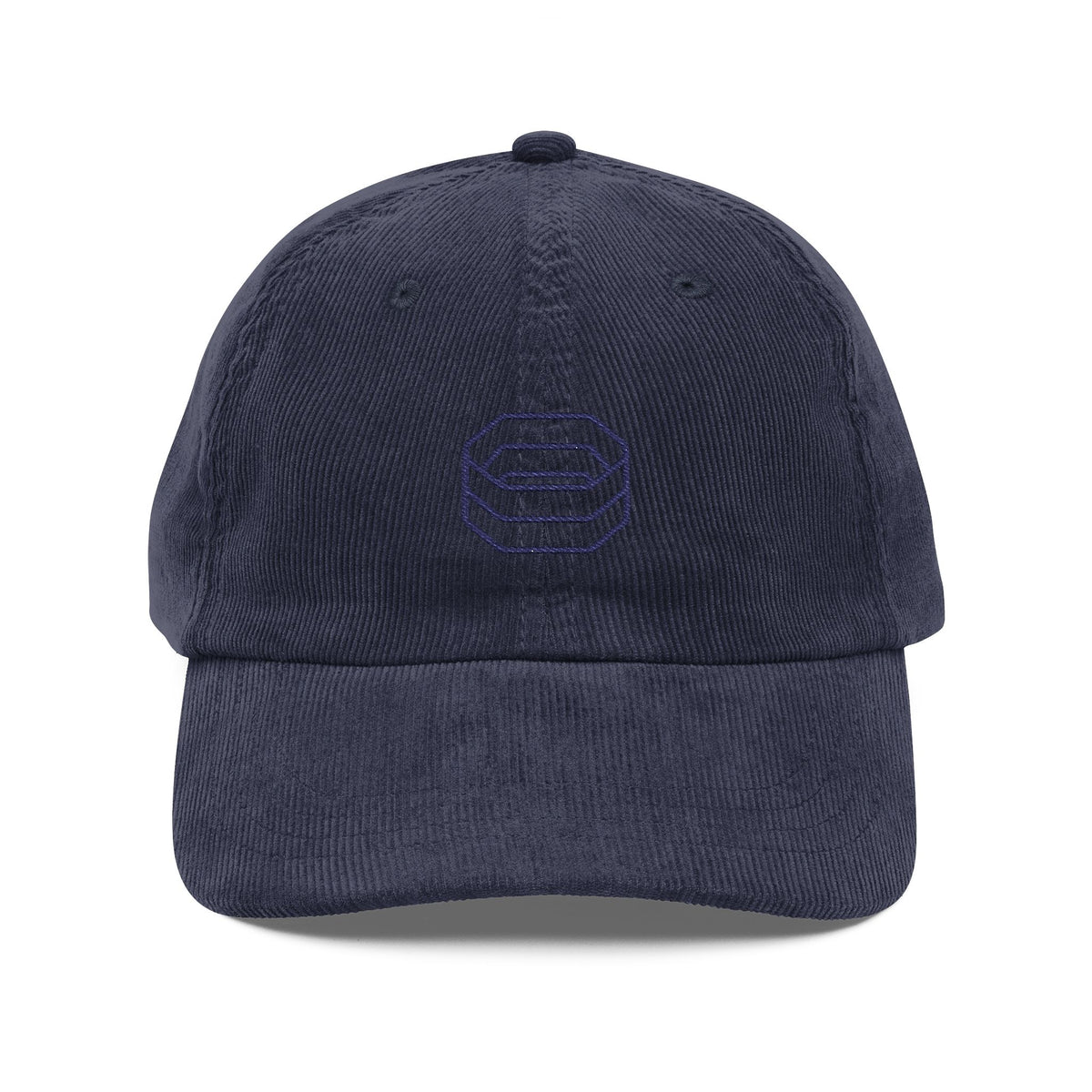 The IG Logo Corduroy Hat – Navy (Embroidered)
