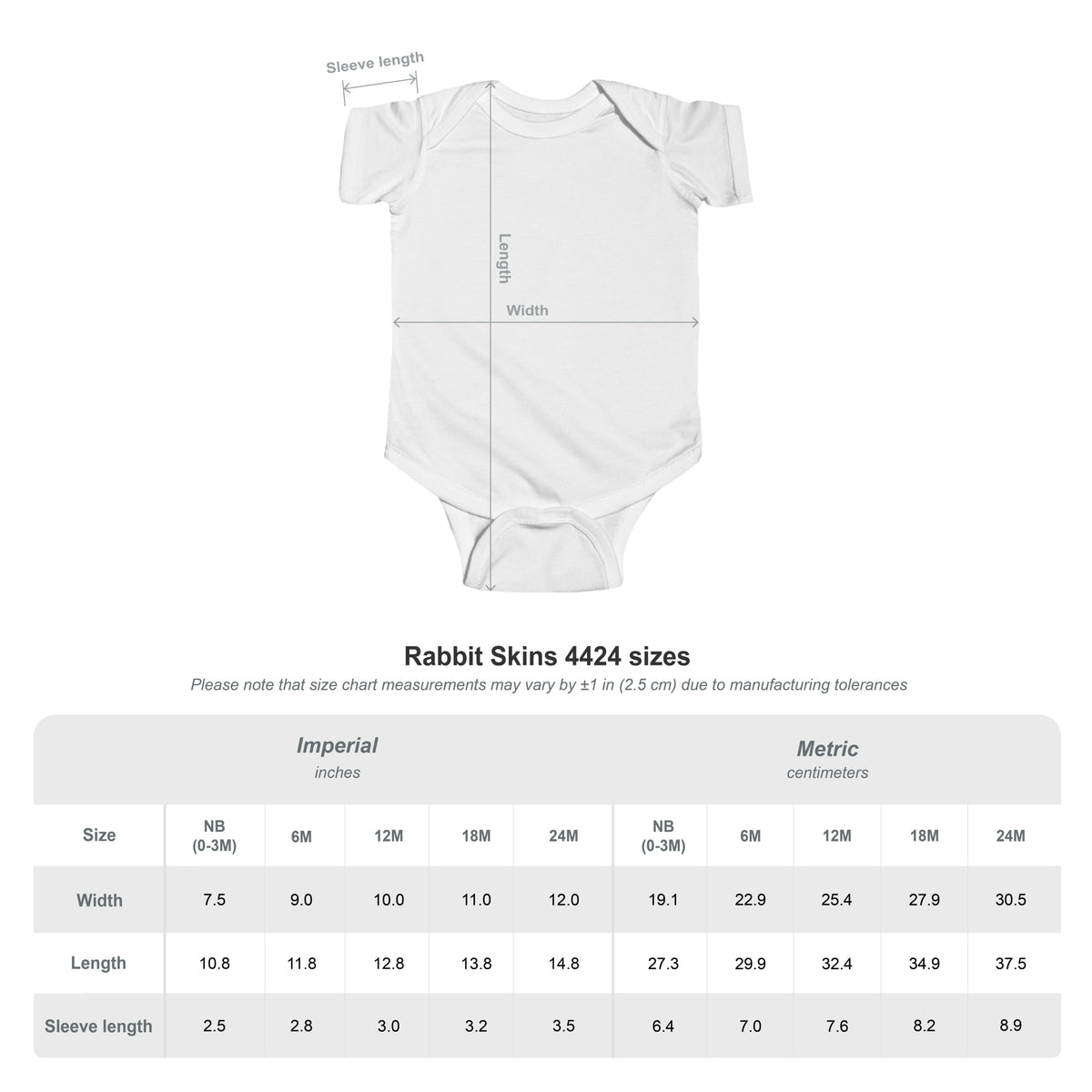 GEM - 100% Cotton Infant Onesie