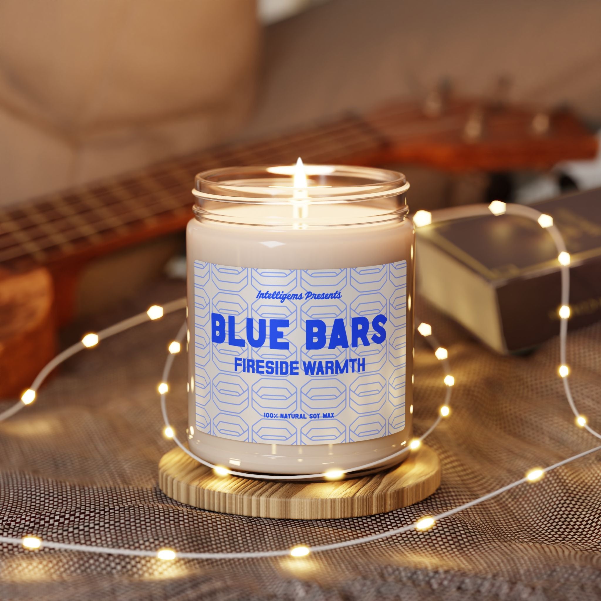 Blue Bars Fireside Warmth - Soy Candle (9oz)