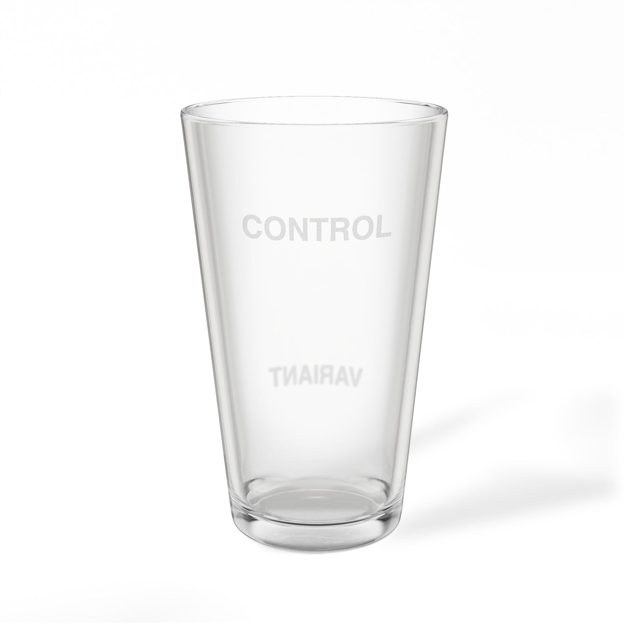 Control Variant - Engraved Glass Pint (16 oz)