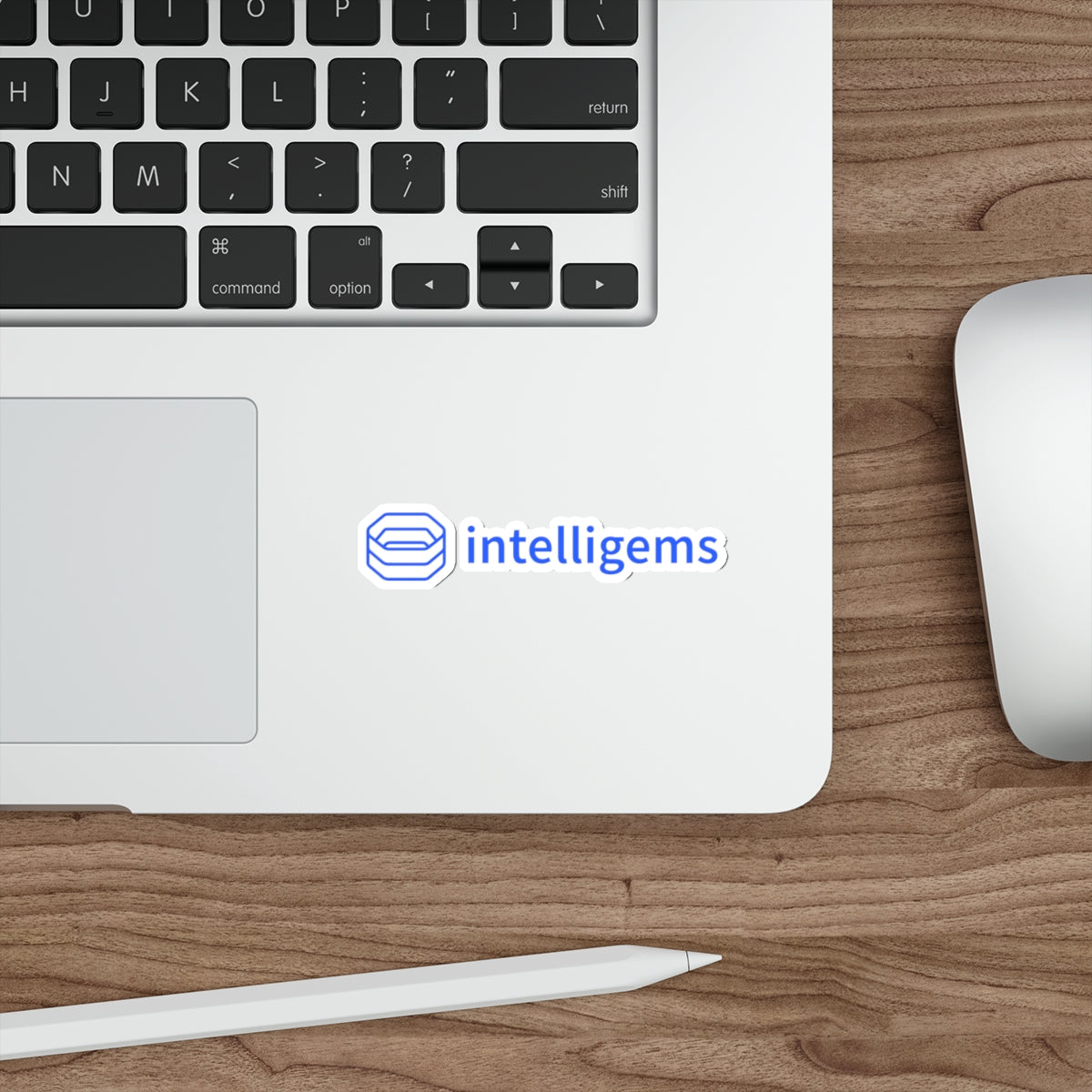 Die-Cut Sticker — Intelligems Logo Tech Laptop Sticker