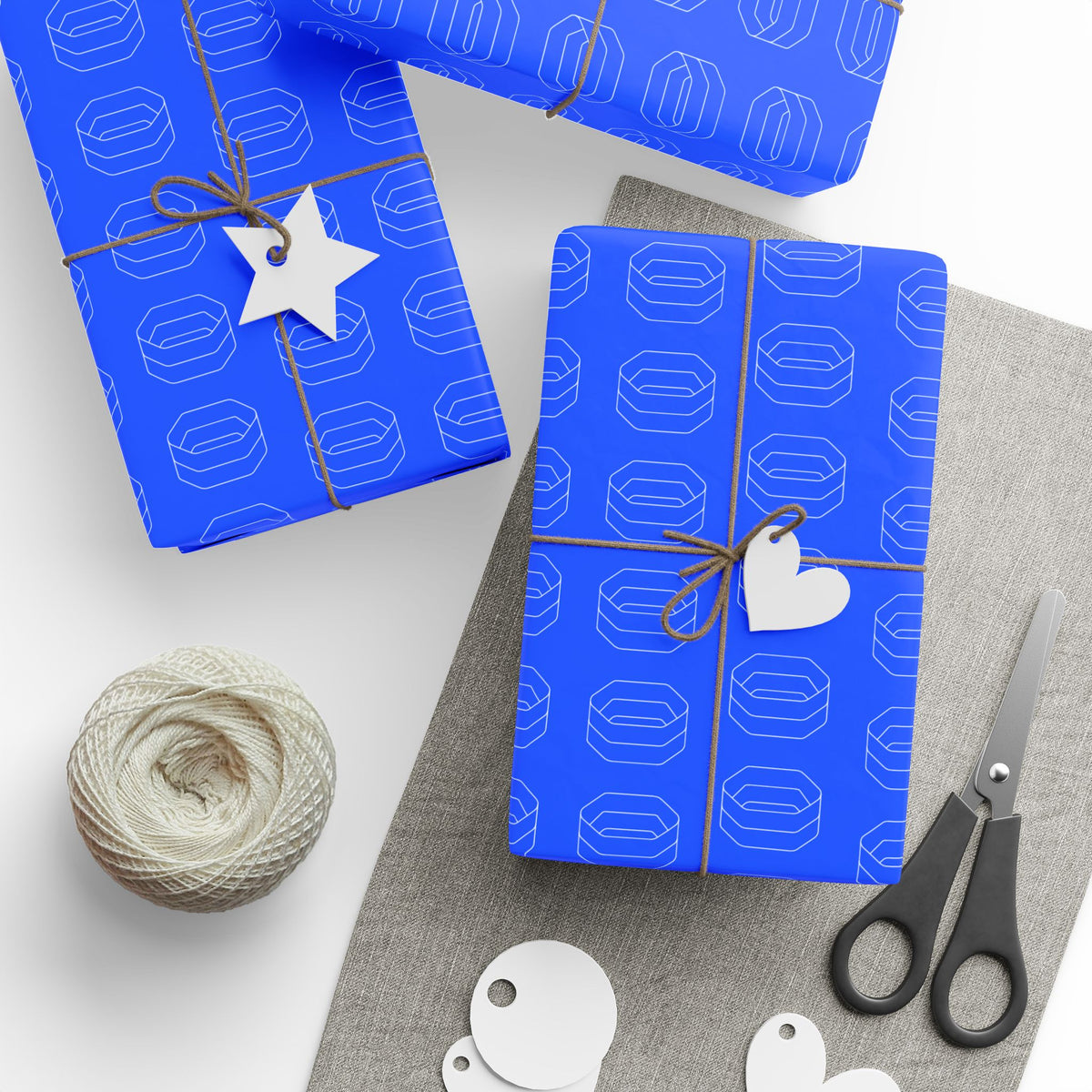 Blue & White Wrapping Paper