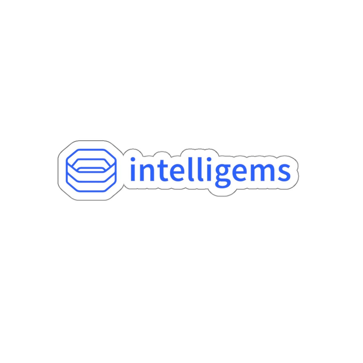 Die-Cut Sticker — Intelligems Logo Tech Laptop Sticker